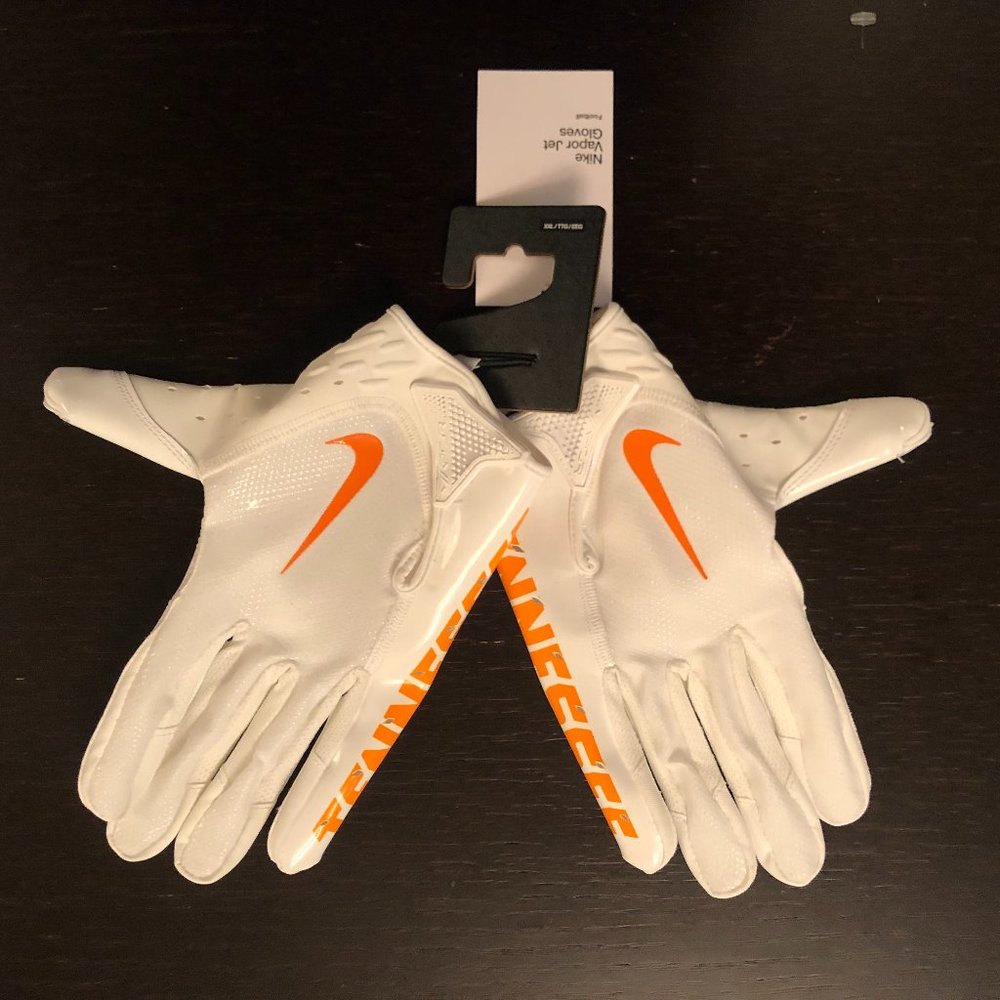 NIKE VAPOR JET 7.0 TENNESSEE VOLS NWT ADULT 2XL XXL RECEIVER FOOTBALL GLOVES